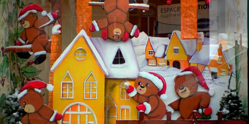 Petits ours dans la neige